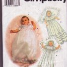 Simplicity Sewing Pattern 9150 Baby Christening Gown Slip Bonnet / Hat XXS to Large Uncut 2000