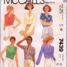 McCall’s Sewing Pattern 7439 Misses Shirts / Blouses Vintage 1981 Uncut Size 18 Bust 40