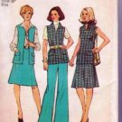 Simplicity Pattern 6105 Vintage Retro 1973 Uncut Vest Skirt Pants Outfit Size Misses & Petites 16
