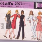 McCall’s 2977 Vintage Asymmetrical Dress Tunic and Pants Pattern Size 12 Dated 1971
