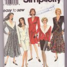 Vintage 1992 Simplicity Pattern 8058 Woman's Flared Skirt Semi-Fitted Lined Jacket