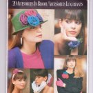 Butterick 6654 Pattern 20 Accessories In Bloom Headband Corsage Bows © Vintage 1988