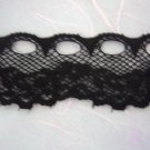 3metre BLACK Scallop lace