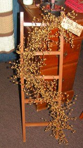 3 ft. Rustic Ladder with Pip Berries and Tag