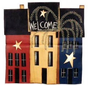 Primitive House Flag -Such a Pretty Flag...LOVE IT