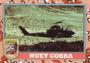 Desert Storm Trading Card Topps 1991 2nd Series Huey Cobra