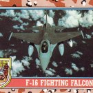 Desert Storm Trading Card Topps 1991 2nd Series F 16 Fighting Falcon