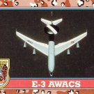Desert Storm Trading Card Topps 1991 2nd Series E3 AWACS