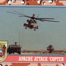 Desert Storm Trading Card Topps 1991 2nd Series Apache Attack Copter