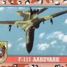 Desert Storm Topps 1991 Trading Card 2nd Series F111 Aardvark