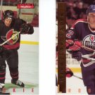 Hockey Rookie Trading Cards Lot of 2 Daniel Alfredsson, Kiroslav Satan Skybox 1995-96