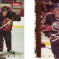 Hockey Rookie Trading Cards Lot of 2 Daniel Alfredsson, Kiroslav Satan Skybox 1995-96