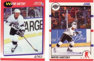 Wayne Gretzky Hockey Cards LA Kings Stanley Cup Huge Lot of 52 Cards Topps  Score