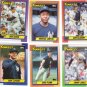 New York Yankees Baseball Trading Cards Topps 1990 Lot of 6