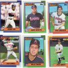 Baseball Trading Cards California Angels Topps 1990 Lot of 6
