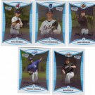 Topps 2008 Trading Cards Baseball (5) 1st Bowman Chrome