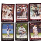 Topps 2008 Trading Cards Baseball (6) Bowman with 2 rookies