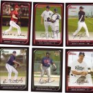 Topps 2008 Trading Cards Baseball (6) Bowman with 2 rookies