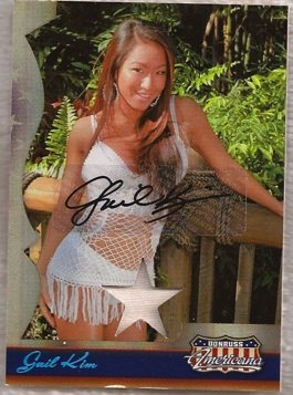Gail Kim Donruss Americana Autograph Swatch #14 005/150