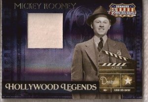 Mickey Rooney Donruss Americana Swatch HL-35 161/325