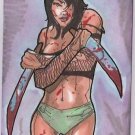 HACK/SLASH CASSIE SKETCH CARD JOSHUA FLOWER 5FINITY