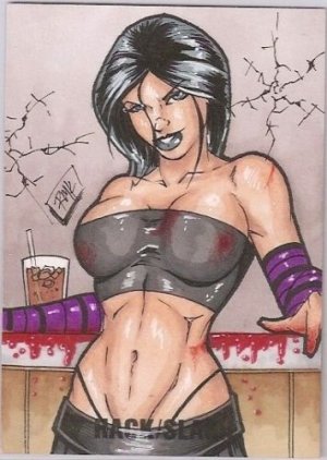 HACK/SLASH CASSIE SKETCH CARD RYAN KINCAID 5FINITY