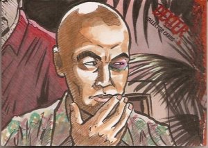DEXTER THIRD SEASON SKETCH CARD JASON CARRIER 2010