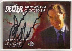 DEXTER THIRD SEASON JAMES REMAR BLACK AUTOGRAPH CARD D3A-JR