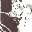 2010 STAR WARS RISE OF THE BOUNTY HUNTERS YODA SKETCH ROBERT TERANISHI