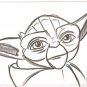2010 STAR WARS RISE OF THE BOUNTY HUNTERS YODA SKETCH JASON HUGHES
