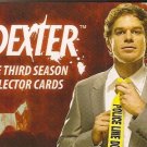 DEXTER SEASON 3 BASE SET OF 72 TRADING CARDS + WRAPPER