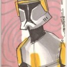 CLONE WARS WIDEVISION JEREMY TREECE HOBBY SKETCH CARD