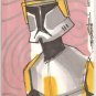 CLONE WARS WIDEVISION JEREMY TREECE HOBBY SKETCH CARD