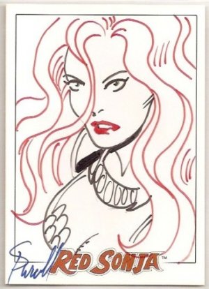 RED SONJA PREMIERE GORDON PURCELL SKETCH CARD