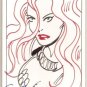 RED SONJA PREMIERE GORDON PURCELL SKETCH CARD