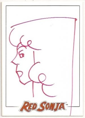 RED SONJA PREMIERE CULLY HAMNER SKETCH CARD