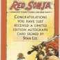 RED SONJA 35TH ANNIVERSARY STAN LEE AUTOGRAPH CARD