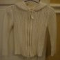 Cherokee Ivory ribbed sweater cardigan girls 24mos.
