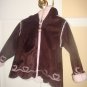 Girls Brown Suede Coat w/Hood  24mos.
