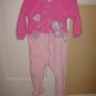 Girls 2 pair Fleece Footed Pajamas 24mos.