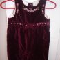 Girls Koala Baby Burgundy Velour Longall  Newborn