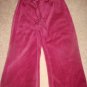 Girls Old Navy Burgundy Velour Yoga pants  2T