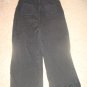 Girls Black yoga pants with ruffle hem 24mos