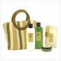 Coconut Lime Bath Set with Tote Bag