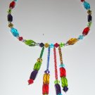 Kaleidoscope necklace and earrings
