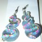Unique Bead Button Snowmen style earrings