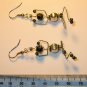 Yoga Wire Wrapped Figures on earrings
