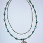 Aqua Necklace and earring set