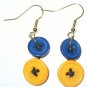 Button and earring necklace set