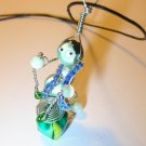 Drummer necklace charm